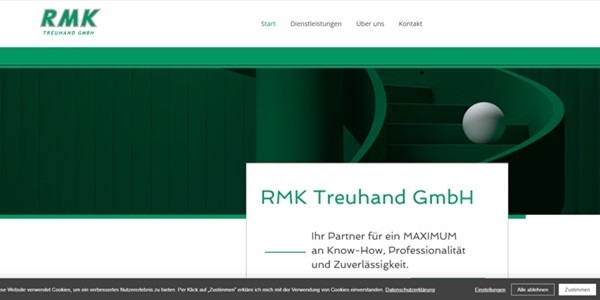 Referenz Website RMK Treuhand 