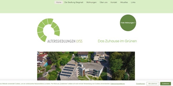 Referenz Website Stiftung Alterssiedlungen Lyss